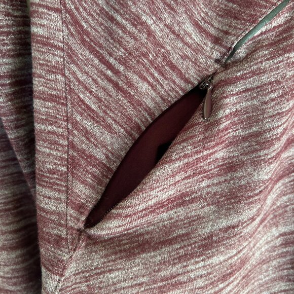 Lululemon &go Take-Off Long Sleeve, color: Heathered Bordeaux Drama, sz 8 - Picture 15 of 16